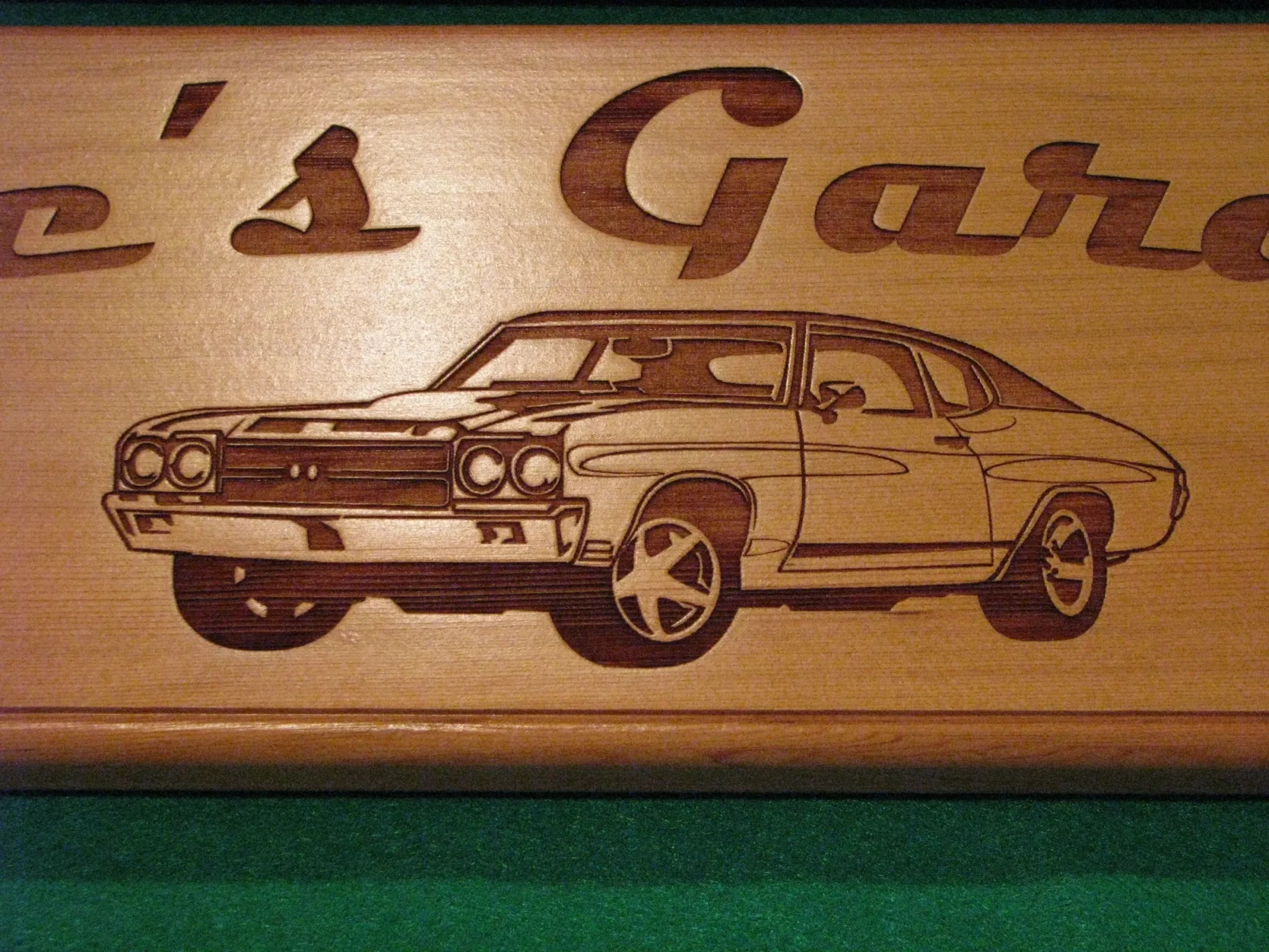 car laser carving