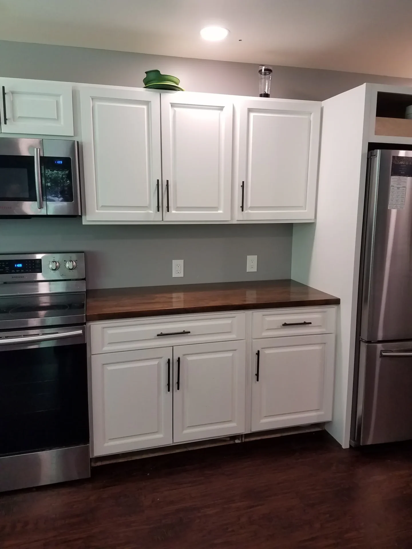 white kitchen cupboards